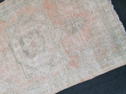 Turkish rug, vintage turkish rug,oushak vintage rug,vintage rug,kitchen rug, vintage anatolian rug,unique hand made bohemian 6'5x4'2