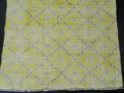 Vintage RUG TURKISH Rug 7.3 x 4.5 Oushak Rug Vintage Oushak Rug Vintage Rug Muted Boho Rug Hand Made Rug Vintage Neutral Rug