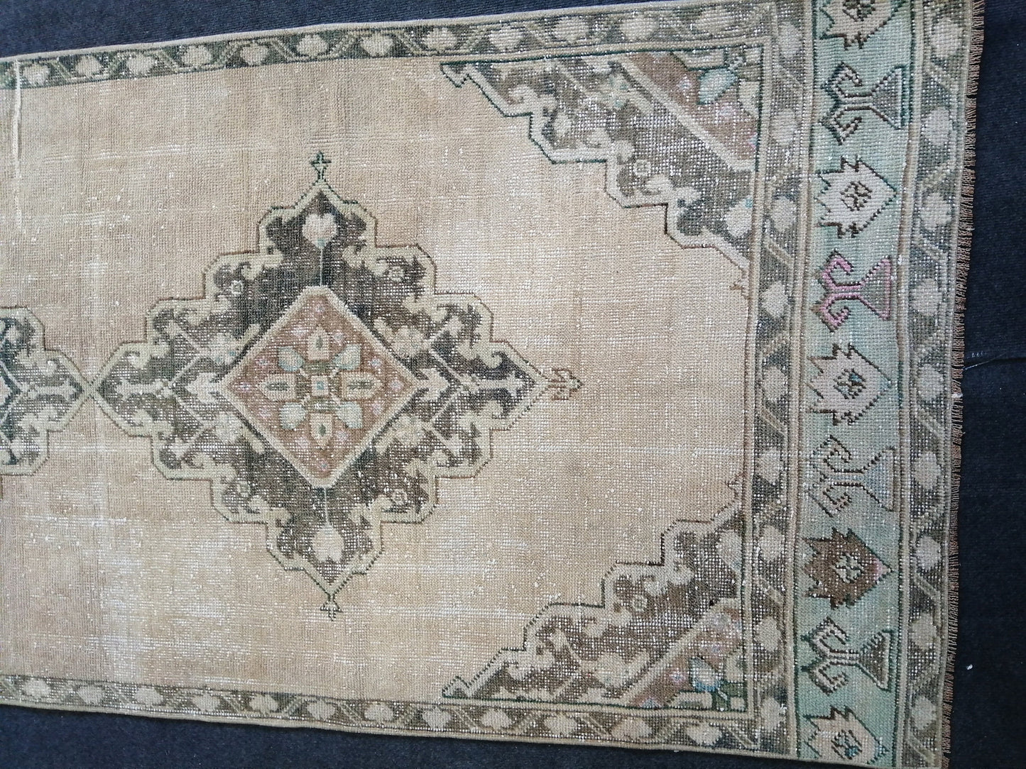 11 x 3.5 Oushak Runner Rug Turkish Runner Rug Vintage Runner Rug Hallway Runner Rug Kitchen Runner Rug Wool Runner Rug Oriental Runner Rug