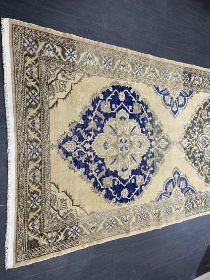 Oushak 4.8 x 13 Runner Rug Turkish Runner Rug Vintage Runner Rug Hallway Runner Rug Kitchen Runner Rug Wool Runner Handmade Runner