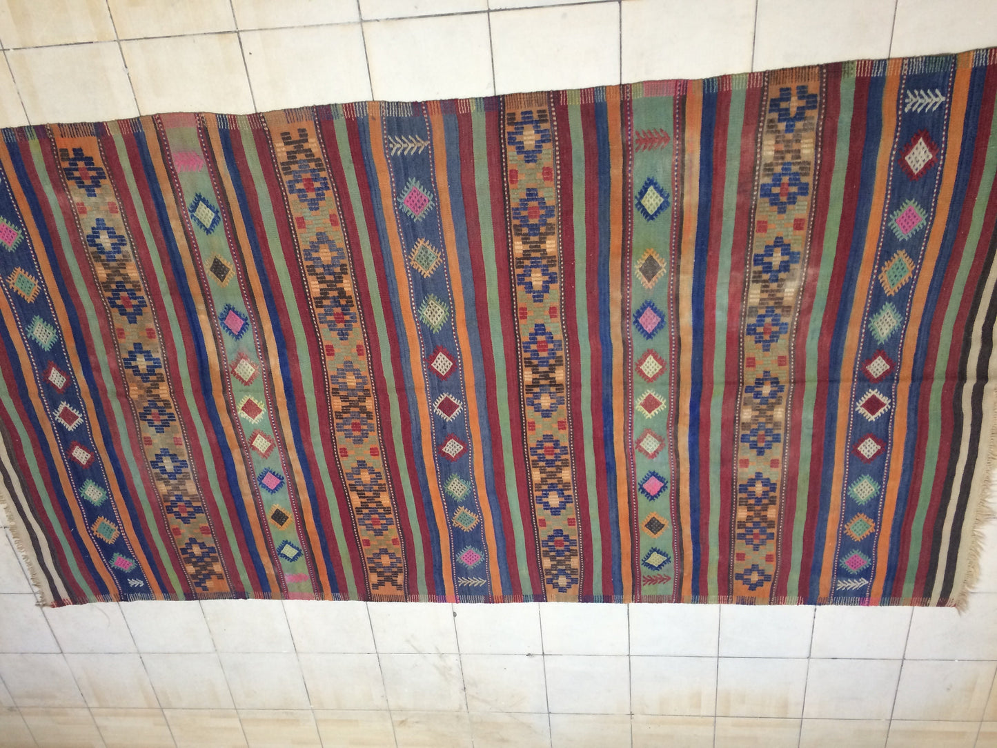 6 x 11 Flat Weave OUSHAK RUG TURKISH Oushak Rug Flatweave Oushak Runner Rug Vintage Runner Rug Wool Oushak Rug Hand Made Rugs Vintage Rug