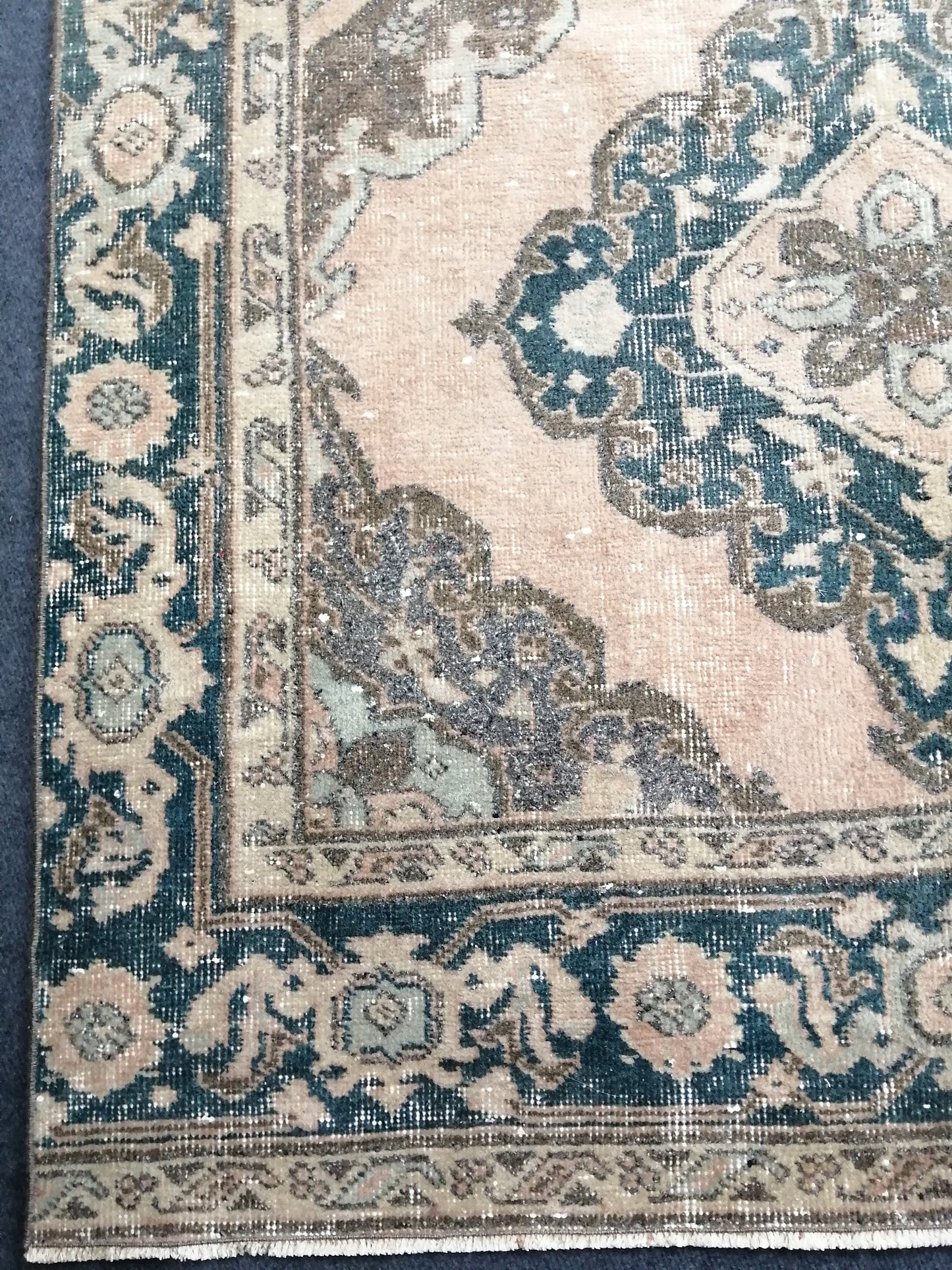 Hand Knotted Runner Rug Turkish Runner 4.2 x 13 Rug Vintage Runner Rug Hallway Runner Rug Kitchen Runner Rug Wool Runner Rug Wool Oushak Rug