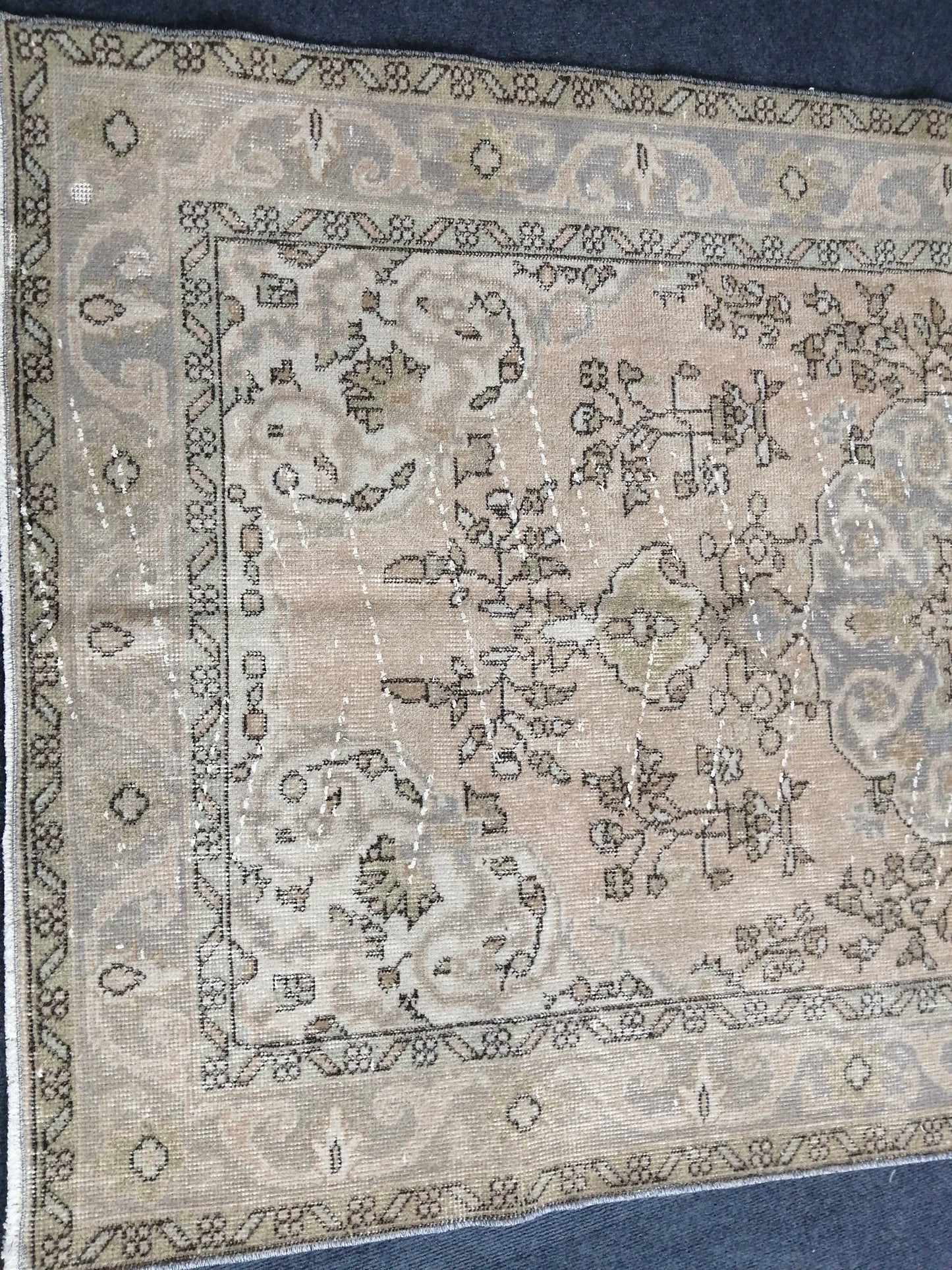 3.9 x 6.7 Rugs, Hand Made Rug, Oushak Rug, Rustic Rug, Bohemian Rug, Rug Runner, Turkish Rug, Farmhouse Rug, Vintage Rug, Wool rug