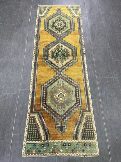 Handmade Oushak Runner 2.5 x 7.6 Rug Turkish Runner Rug Vintage Rug Runner Hallway Runner Rug Kitchen Runner Rug Handmade Wool Runner