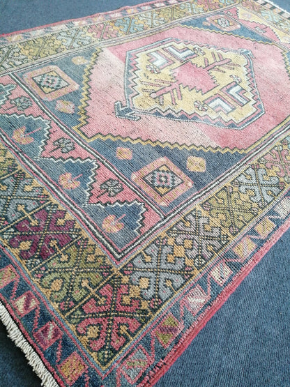 Turkish Rug, Oushak Rug, Oushak Rugs, Wool Oushak Rug, Oushak Runner Rugs, Runner Rug, Vintage Rug, Hand Made Rug