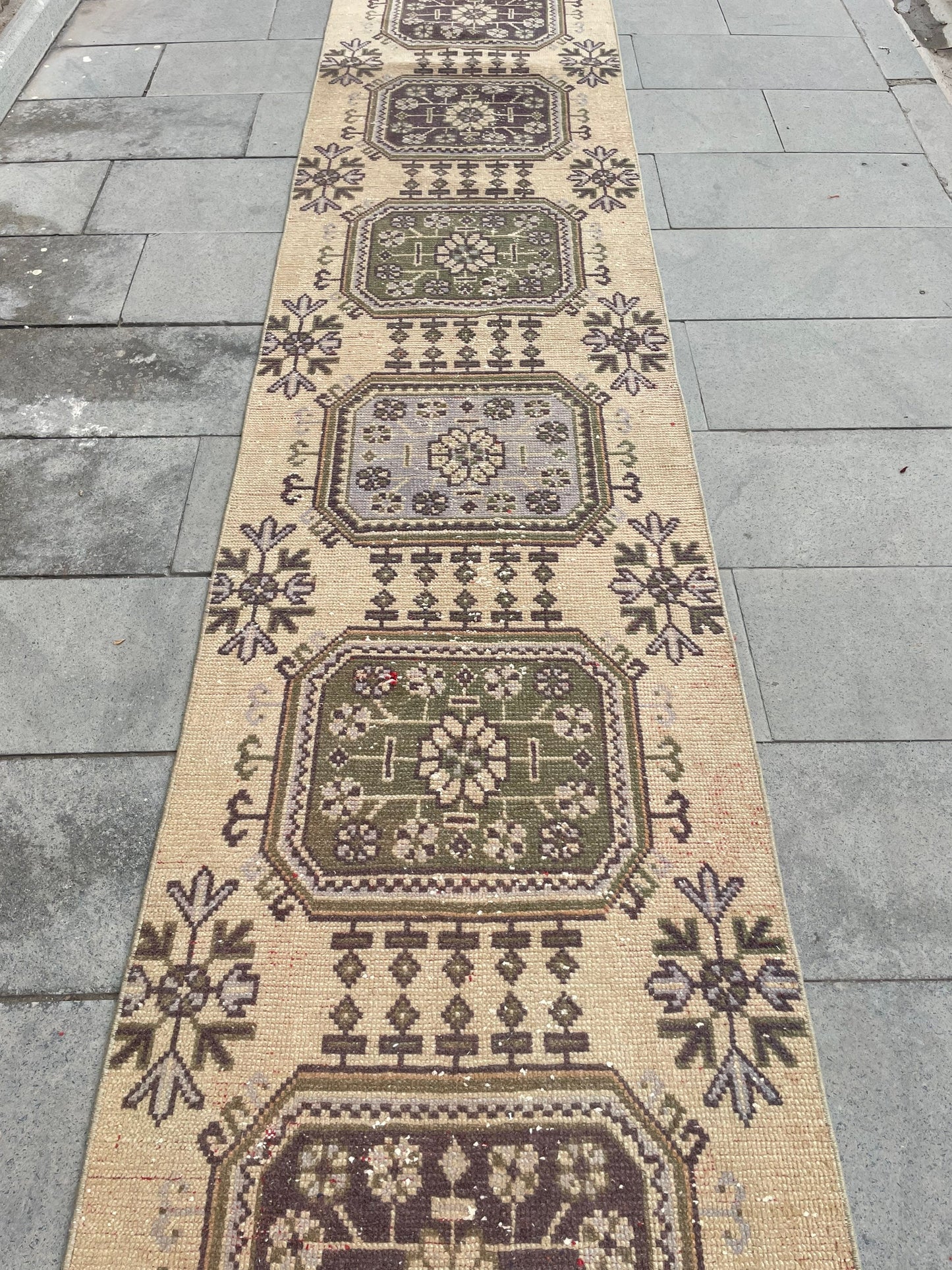 Long Vintage Runner Rug, Stairs Runner Rug 2.5 x 20 ft, Handmade Runner Rug, XL Oriental Runner Rug, Staircase Hand Knotted Runner