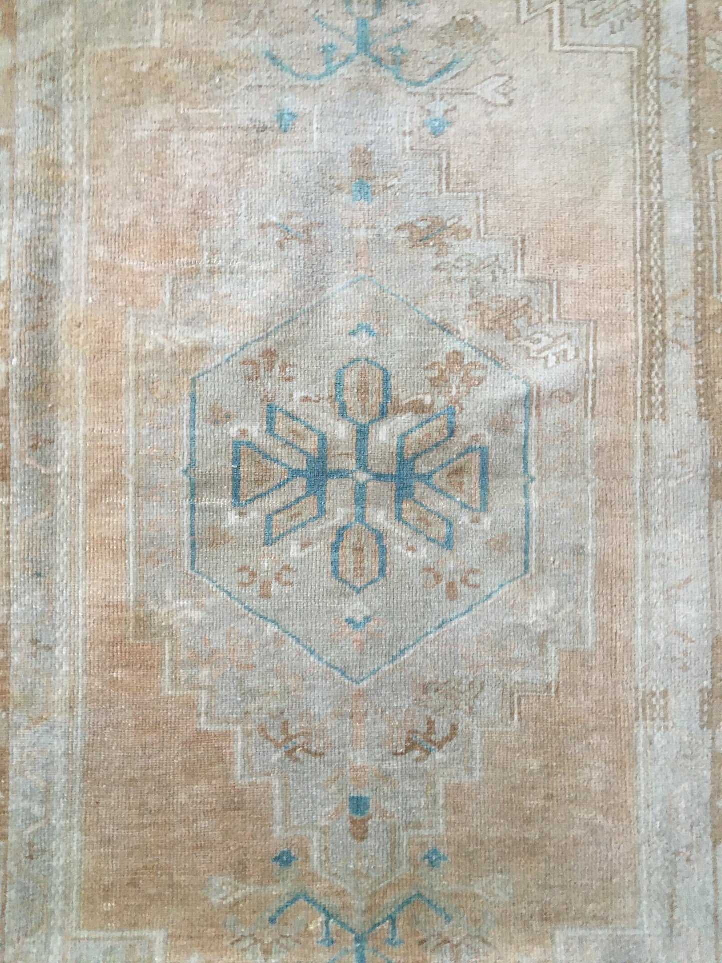 3.4x6.2 feet natural wool large rug, turkish kitchen area rug, oushak bedroom rug, hallway middle floor rug, brown muted bathroom floor rugs