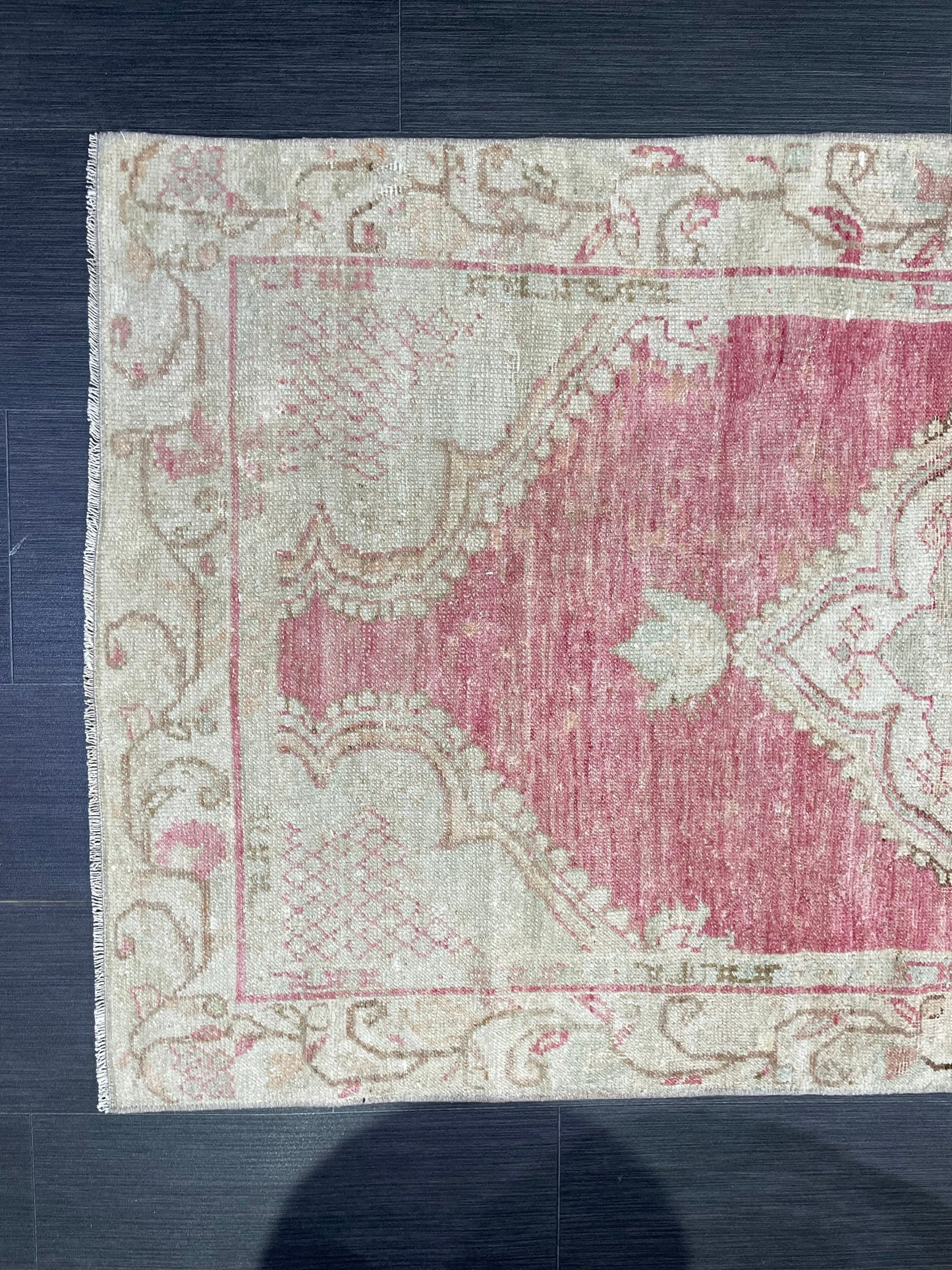 Antique Rug, Vintage 3 x 5.5 Rug, Turkish Wool Rug, Oushak Rug, Fine Hand Knotted Rug, Persian Rug, Handmade Rug