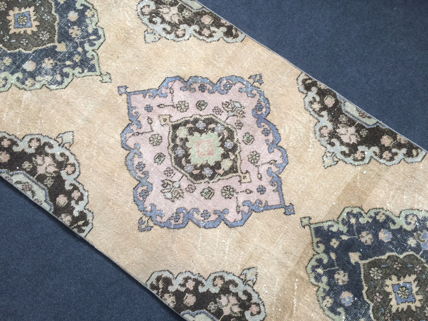 12.2 x 3 Oushak Runner Rug Turkish Runner Rug Vintage Runner Rug Hallway Runner Rug Kitchen Runner Rug Wool Runner Rug Oushak Runner