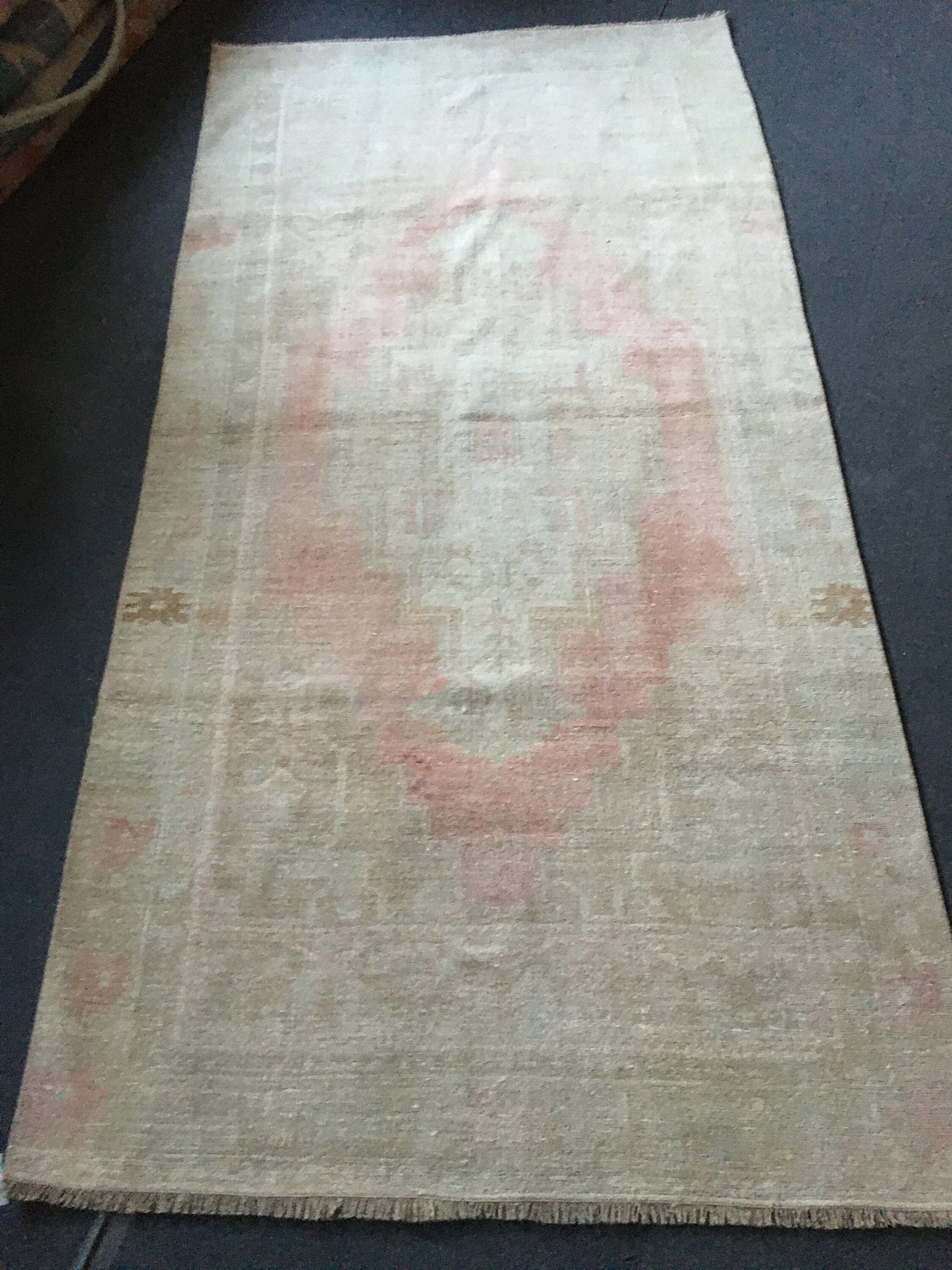 4x8 feet turkish anatolian kitchen rug, handmade vintage beige bedroom rug, living room rug ,bathroom rug