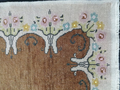 Oushak Runner Rug 2.6 x 10.5 Turkish Runner Rug Vintage Runner Rug Hallway Runner Rug Kitchen Runner Rug Antique Runner Oriental Runner Rug