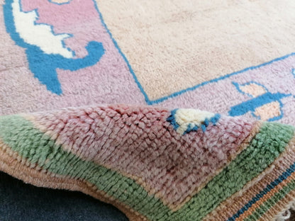 7'x3'11 vintage turkish rug, are wool rug,