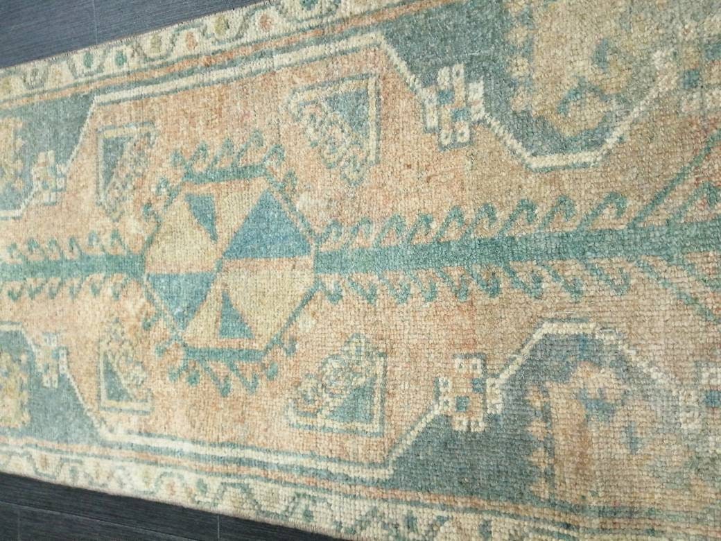 Small Turkish Rug Mini Rug Small Area Rug Turkish Rug Oushak Rug Persian Hand Made Rug Oriental Vintage Rug Door Mat Rug