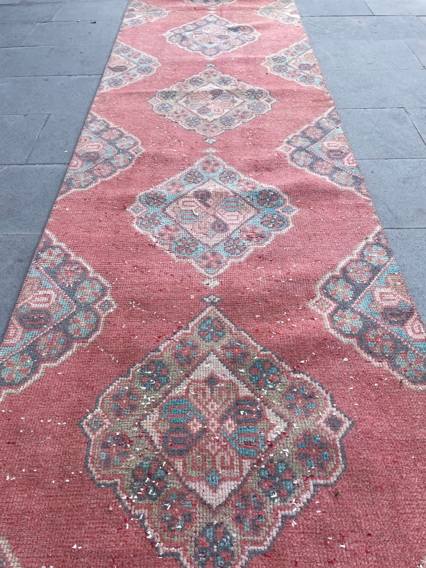 Extra Long Turkish Runner Very Long Oushak Runner Rug 2.7 x 20.8 Vintage Stair Runner Rug XL Oriental Runner Rug Staircase Runner rug