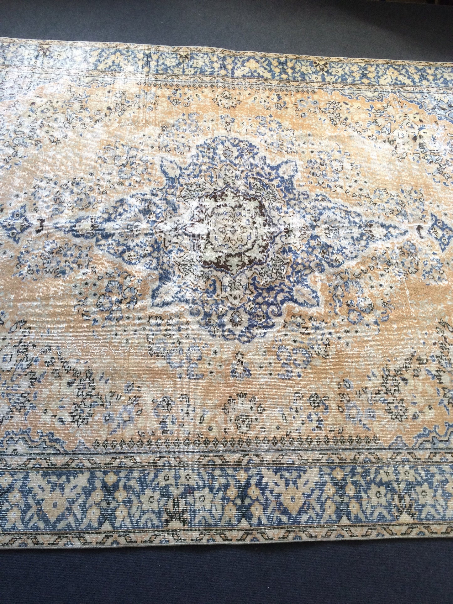 10 x 6.8 Vintage rugs Turkish rug Oushak Rug 7 by 10 Muted Rug