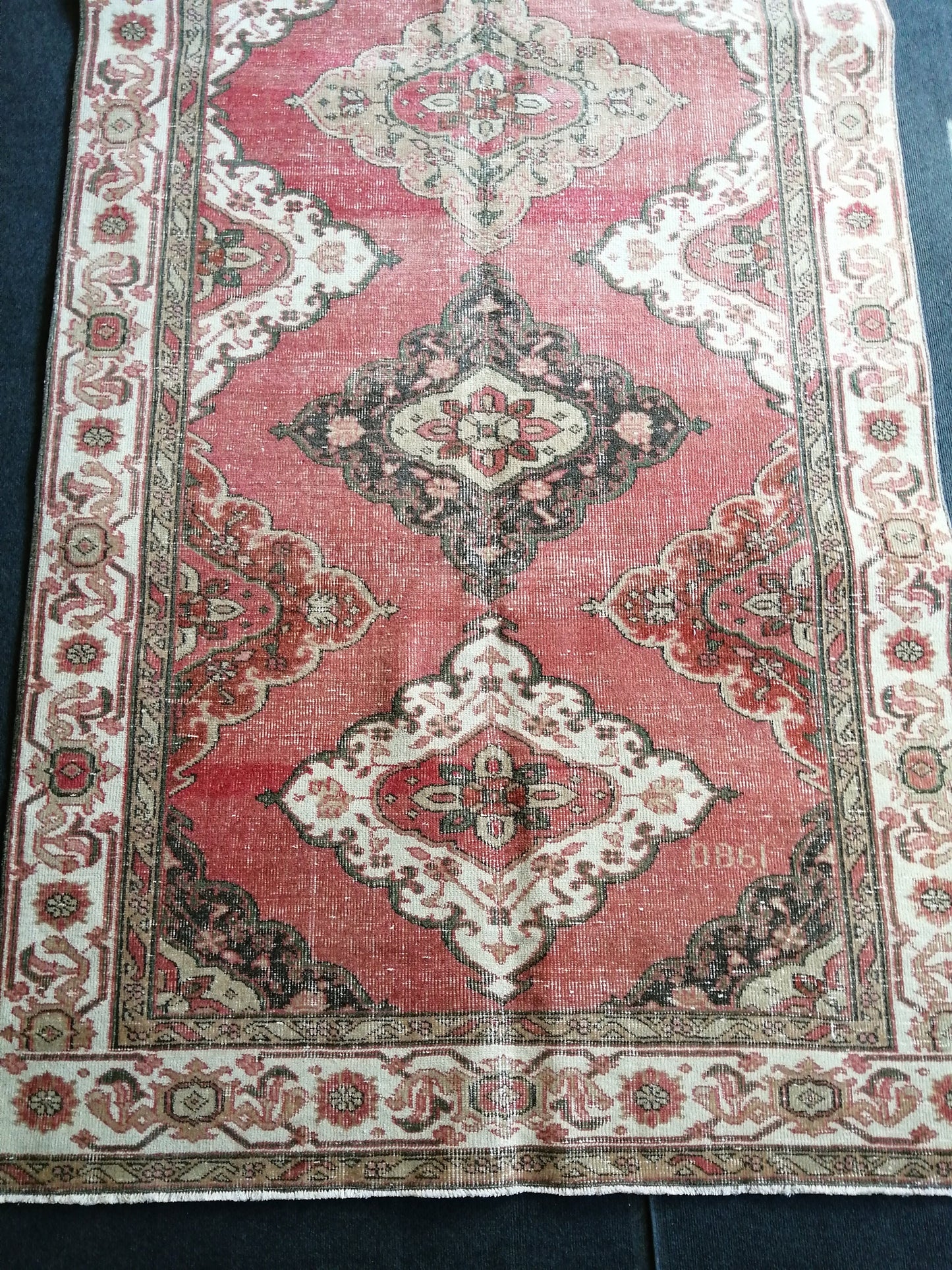 11.9 x 4.8 Oushak Runner Rug Turkish Runner Rug Vintage Runner Rug Hallway Runner Rug Kitchen Runner Rug Wool Runner Rug Wool Oushak Rug