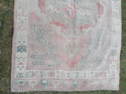 Vintage muted runner rug vintage turkish runner 4.6 x 10 muted  wool runner rug vintage flooring runner rug runner stair runner rug