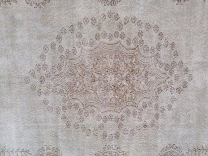 Oushak turkish rug, vintage turkish rug,oushak vintage rug,vintage rug,kitchen rug, vintage anatolian rug,unique hand made bohemian 8'8x5'9