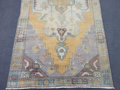 Vintage Rug, Handmade 4 x 8.4 Rug, Oushak Rug, Turkish Rug, Persian Rug, Vintage Rug, Wool rug, Oriental Rug