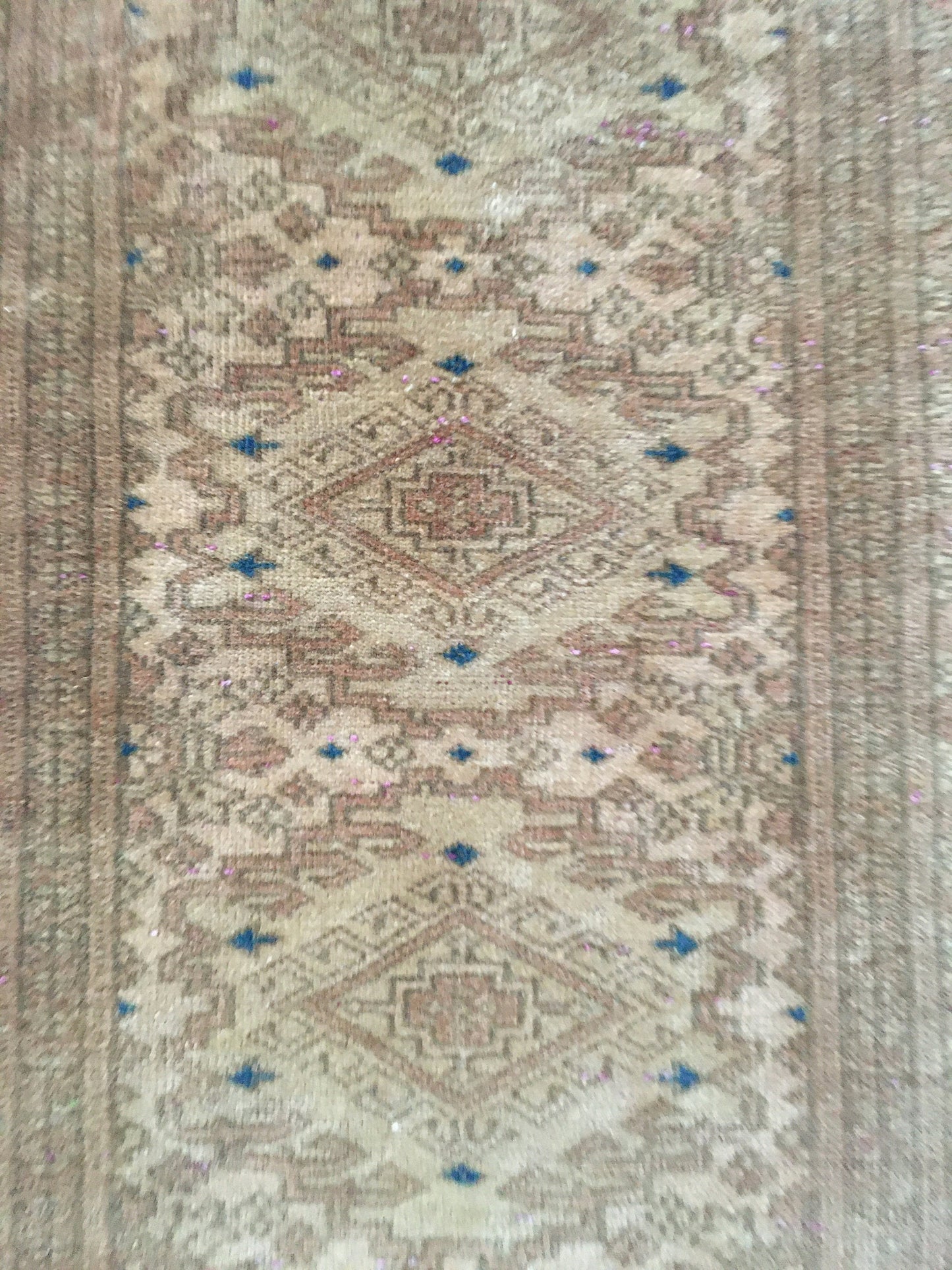 2x6 feet long runner rug, persian handmade mini floor runner, morracon wool rug, vintage turkish runner, nautral brown kitchen muted runner,