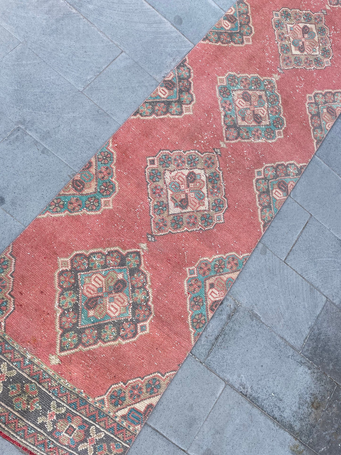 Extra Long Turkish Runner Very Long Oushak Runner Rug 2.7 x 20.8 Vintage Stair Runner Rug XL Oriental Runner Rug Staircase Runner rug