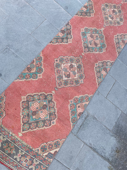 Extra Long Turkish Runner Very Long Oushak Runner Rug 2.7 x 20.8 Vintage Stair Runner Rug XL Oriental Runner Rug Staircase Runner rug