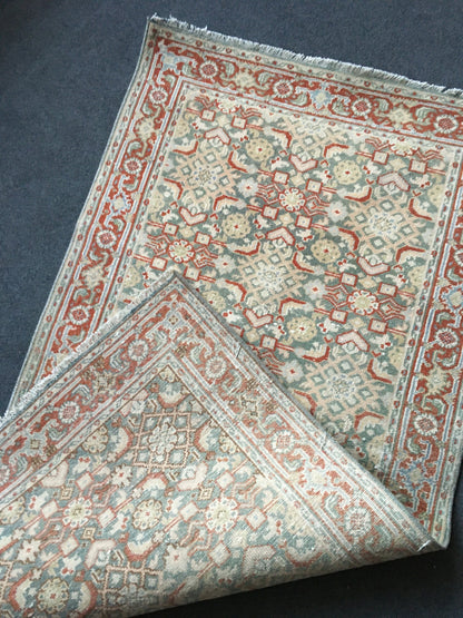 2.4x4.5 ft vintage turkish kitchen small rug, mini  wool rug, kitchen rugt