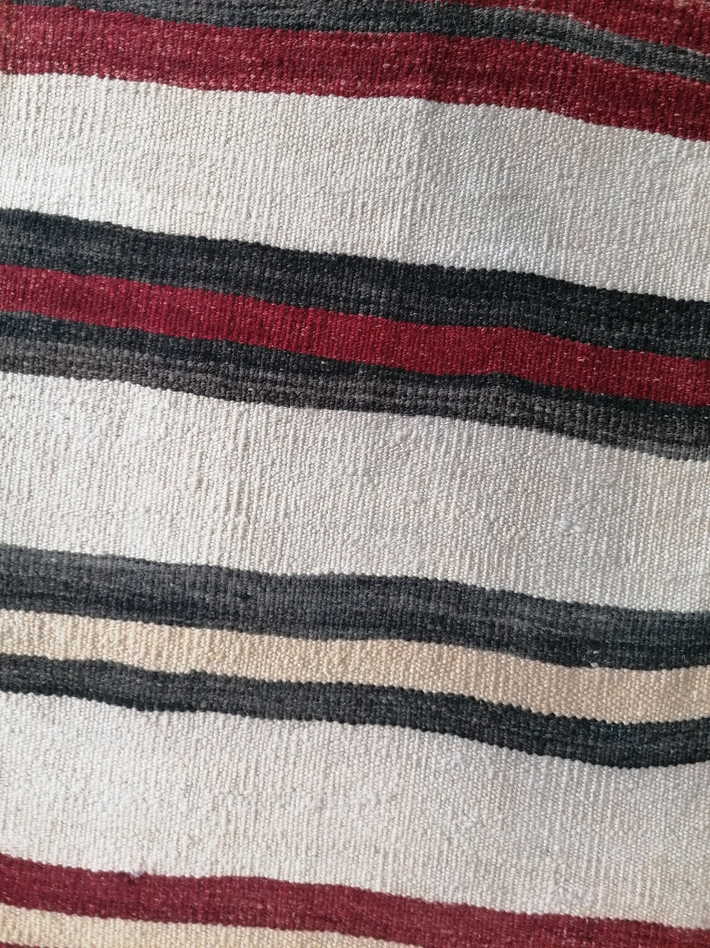 Vintage rug , flat woven kilim rug with embroidery rug, oriental carpet, vintage kilim rug wool carpet rug, flat pile rug 18'10x1'10 feet