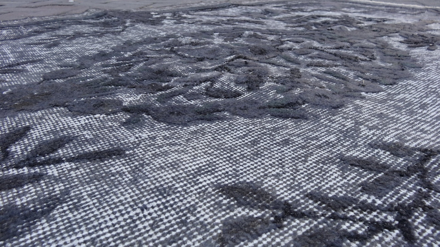 Grey Area Rug Vintage Rug Vintage living room rug Dark wool  Oriental RUG, Turkey Rugs Modern Oushak Rug Modern rug, Vintage Rug Persian