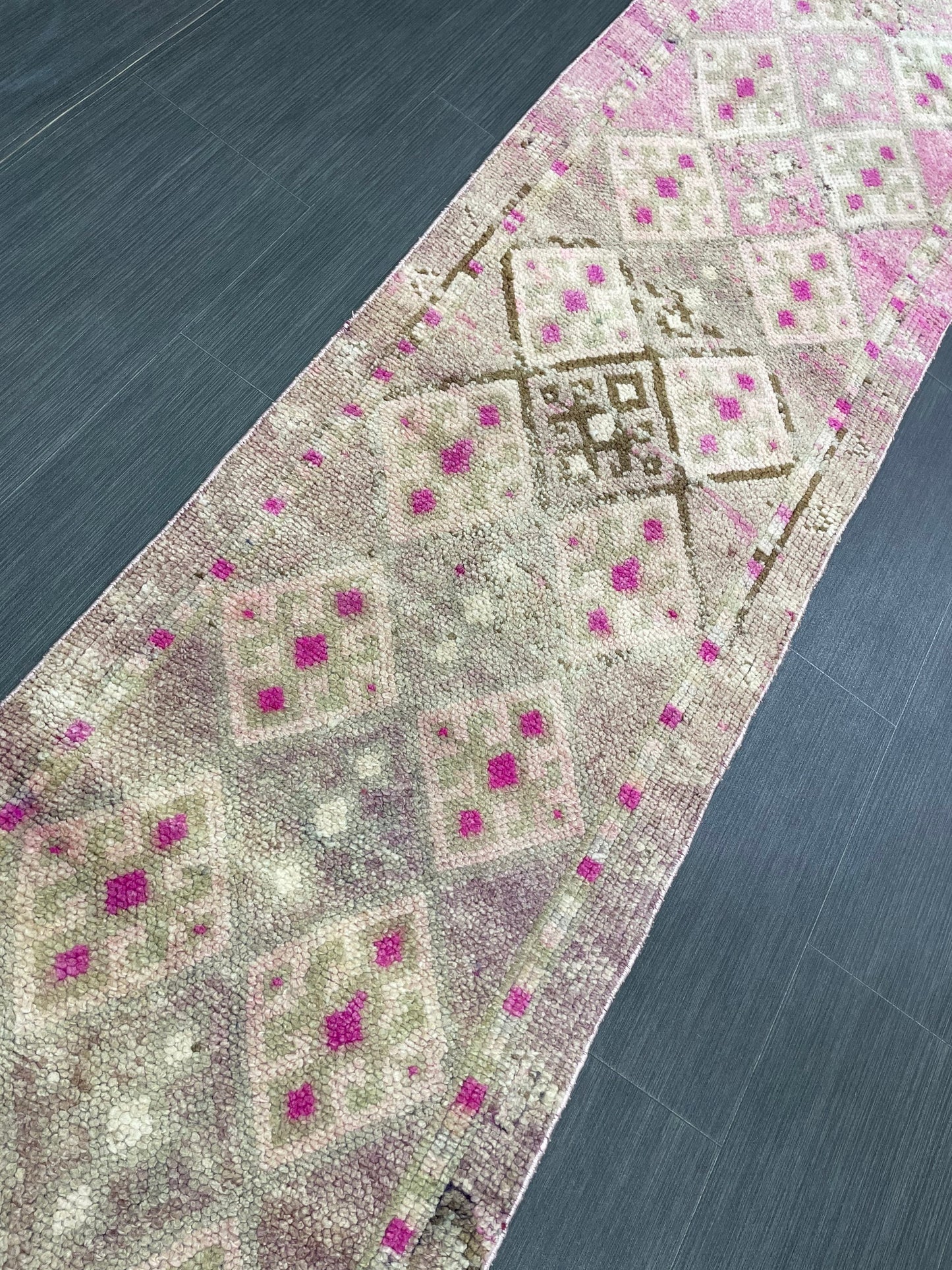 Turkish Runner Rug 2 x 10.8 Runner Rug Vintage Runner Rug Hallway Runner Rug Persian Kitchen Runner Rug High Wool Pile Runner Rug