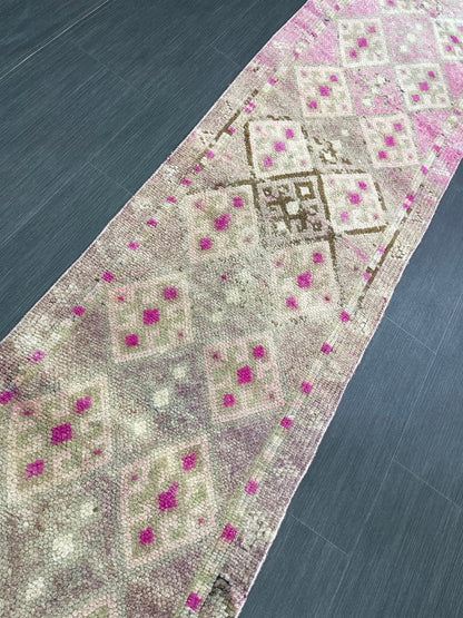 Turkish Runner Rug 2 x 10.8 Runner Rug Vintage Runner Rug Hallway Runner Rug Persian Kitchen Runner Rug High Wool Pile Runner Rug