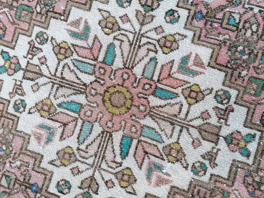 3'6x5 handmade rug,vintage rug,wool rug