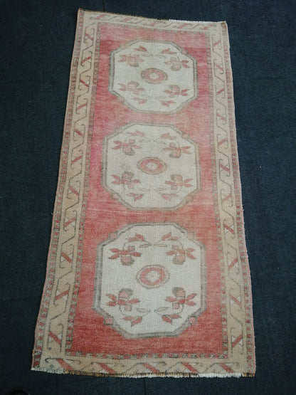6x3 Oushak Runner Rug Turkish Runner Rug Vintage Runner Rug Hallway Runner Rug Kitchen Runner Rug Wool 3x6 Rug Wool Oushak Rug