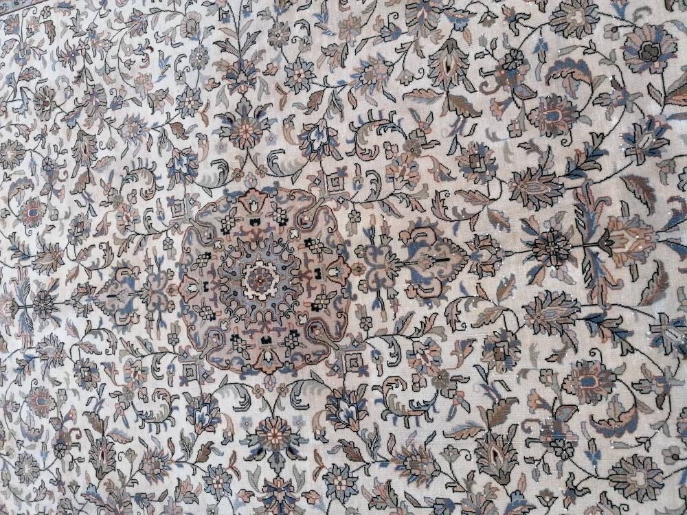 Persian wool rug 6’4.9’6 vintage living room rug