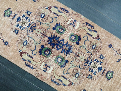 Oushak Runner Rug 2.5 x 10 Turkish Runner Rug Vintage Runner Rug Hallway Runner Rug Kitchen Runner Rug Wool Runner Rug Wool Oushak Rug