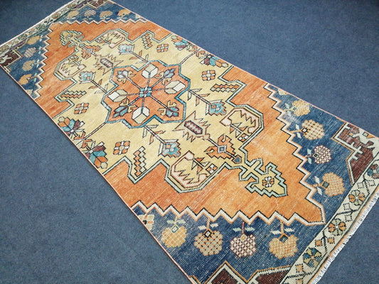 8.2 X 3.4 Oushak Runner Rug Turkish Runner Rug Vintage Runner Rug Hallway Runner Rug Kitchen Runner Rug Wool Runner Rug Wool Oushak Rug