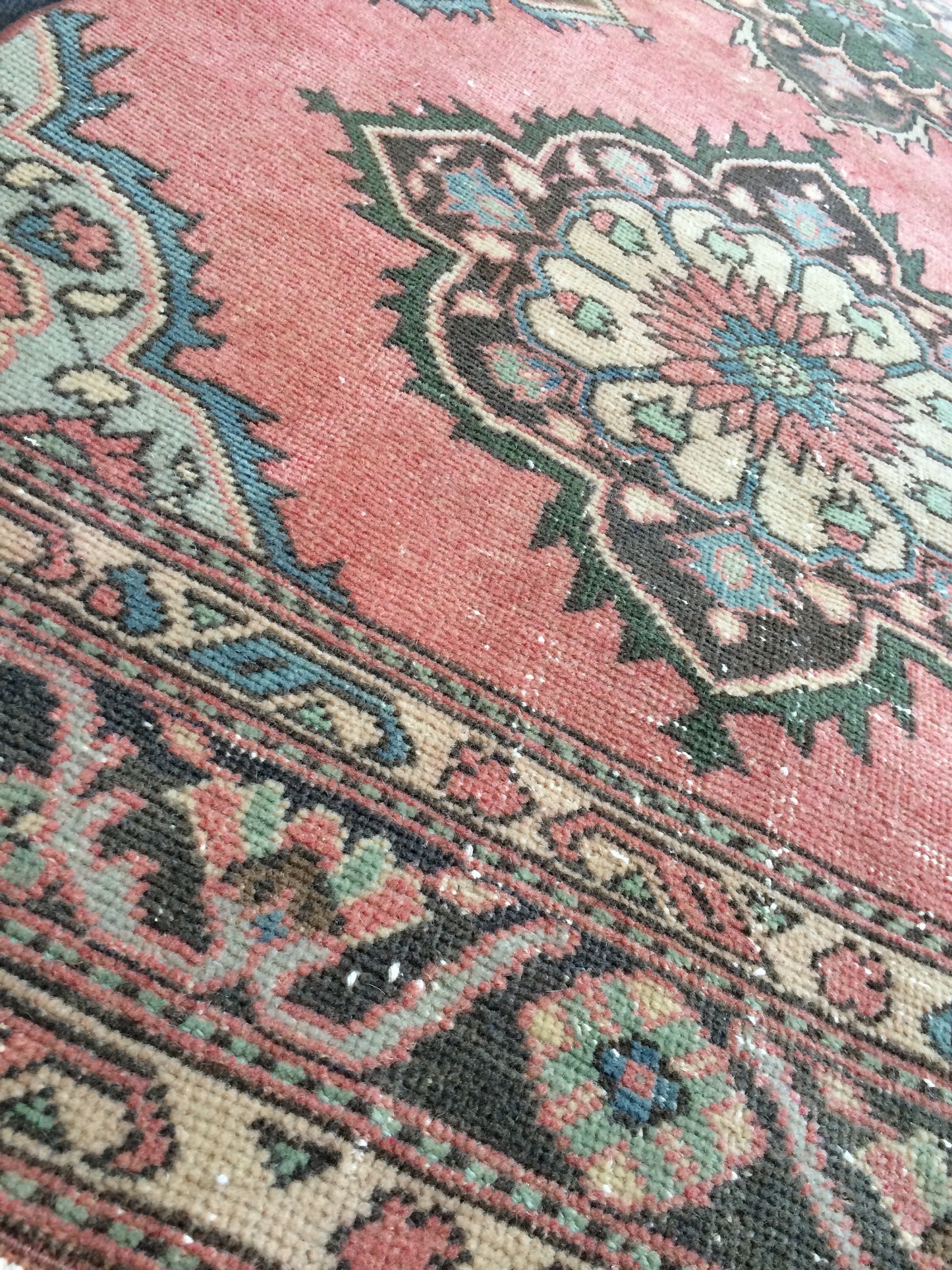 12.3 x 3 Oushak Runner Rug Turkish Runner Rug Vintage Runner Rug Hallway Runner Rug Kitchen Runner Rug Wool Runner Rug Wool Oushak Rug