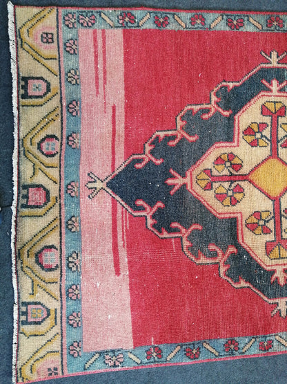 10.6 x 3.6 Oushak Runner Rug Turkish Runner Rug Vintage Runner Rug Hallway Runner Rug Kitchen Runner Rug Wool Runner Rug Wool Oushak Rug