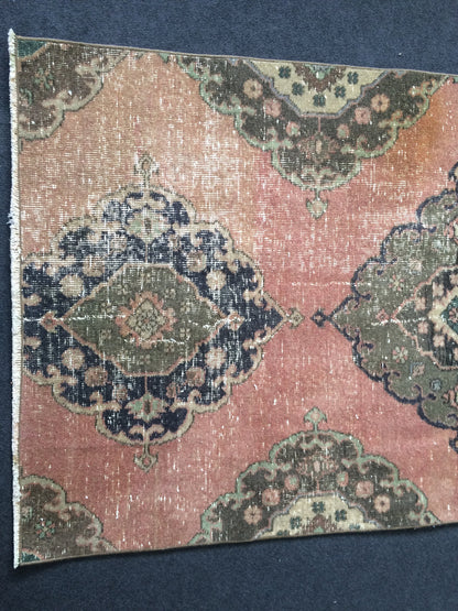 8.6 x 3.3 Oushak Runner Rug Turkish Runner Rug Vintage Runner Rug Hallway Runner Rug Kitchen Runner Rug Wool Runner Rug Wool Oushak Runner