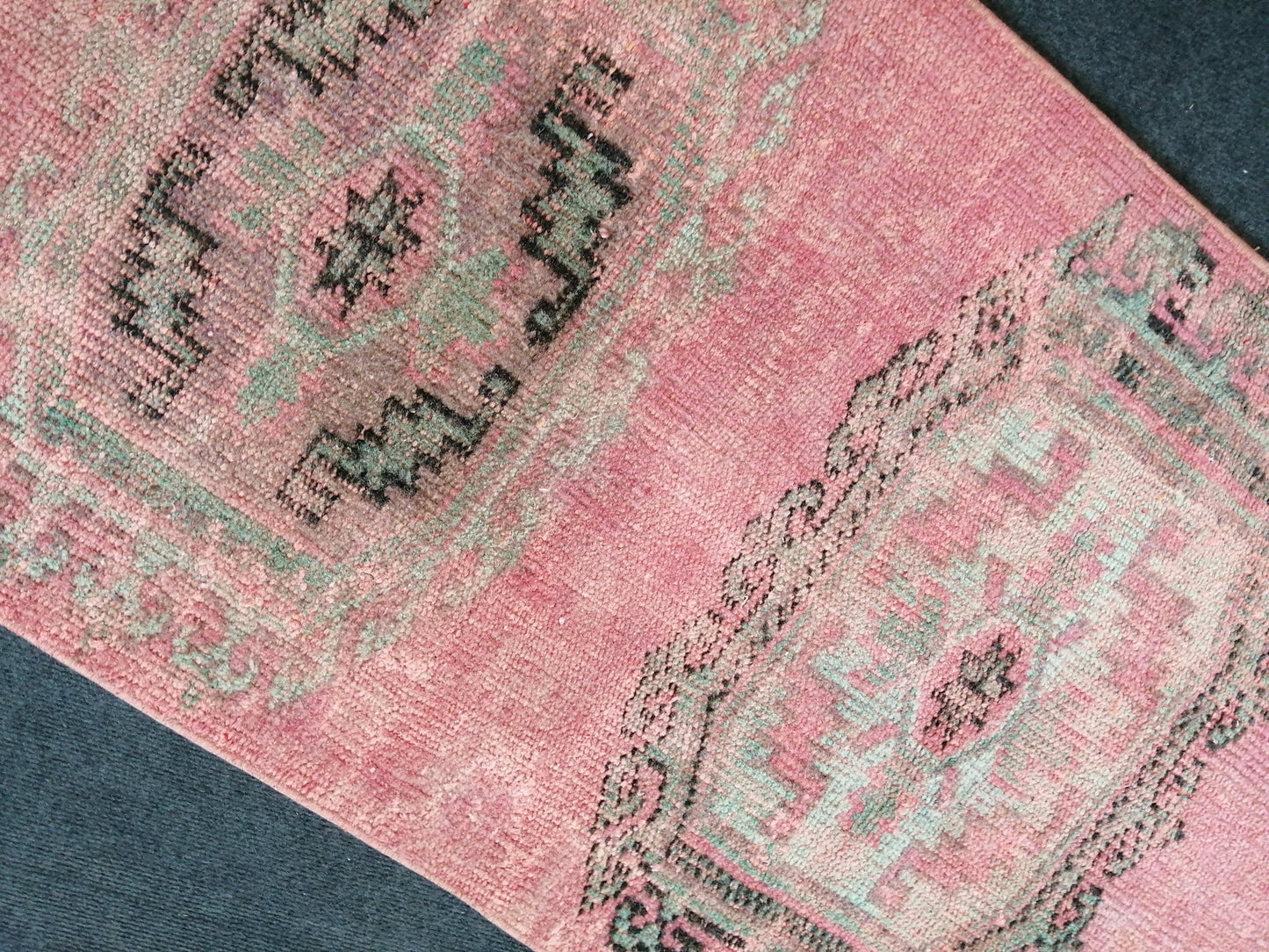 10.9 X 2.4  Vintage Runner Rug Oushak Runner Rug Turkish Runner Rug Hallway Runner Rug Kitchen Runner Rug Wool Runner Rug Runner