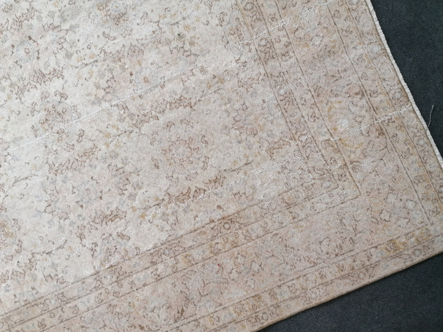 7.5 x 11 Oushak turkish rug large vintage rug, vintage oushak rug, unique handmade rug traditional rug