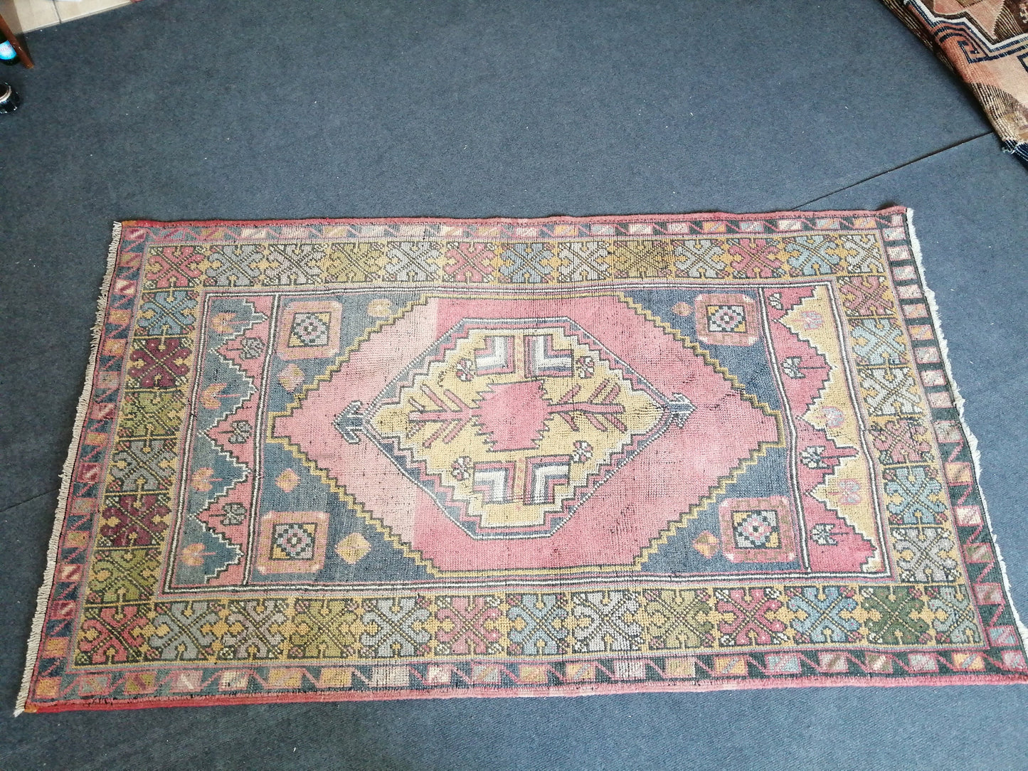 Turkish Rug, Oushak Rug, Oushak Rugs, Wool Oushak Rug, Oushak Runner Rugs, Runner Rug, Vintage Rug, Hand Made Rug
