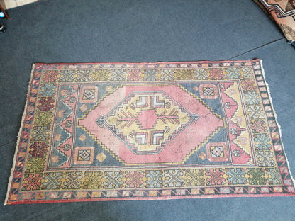 Turkish Rug, Oushak Rug, Oushak Rugs, Wool Oushak Rug, Oushak Runner Rugs, Runner Rug, Vintage Rug, Hand Made Rug