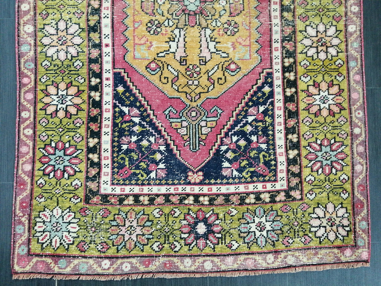 5.6 x 3.6 Hand Made Rug, Oushak Rug, Rustic Rug, Bohemian Rug, Rug Runner, Turkish Rug, Farmhouse Rug, Vintage Rug, Wool rug