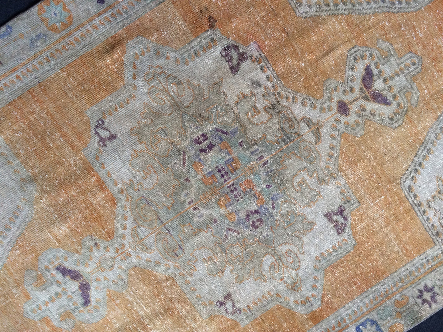 OUSHAK RUG TURKISH Oushak Rug Vintage Oushak Runner Rug Vintage Runner Rug Wool Oushak Rug Hand Made Rugs Vintage Turkish Rug