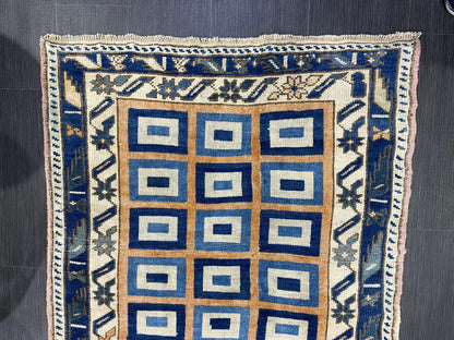 Antique Rug, TURKISH RUG, VINTAGE Rug, Living Room 3.3 x 5.2 Rug, Oushak Rug, Handmade Rug, Earth Tones rug, Persian Rug, farmhouse rug