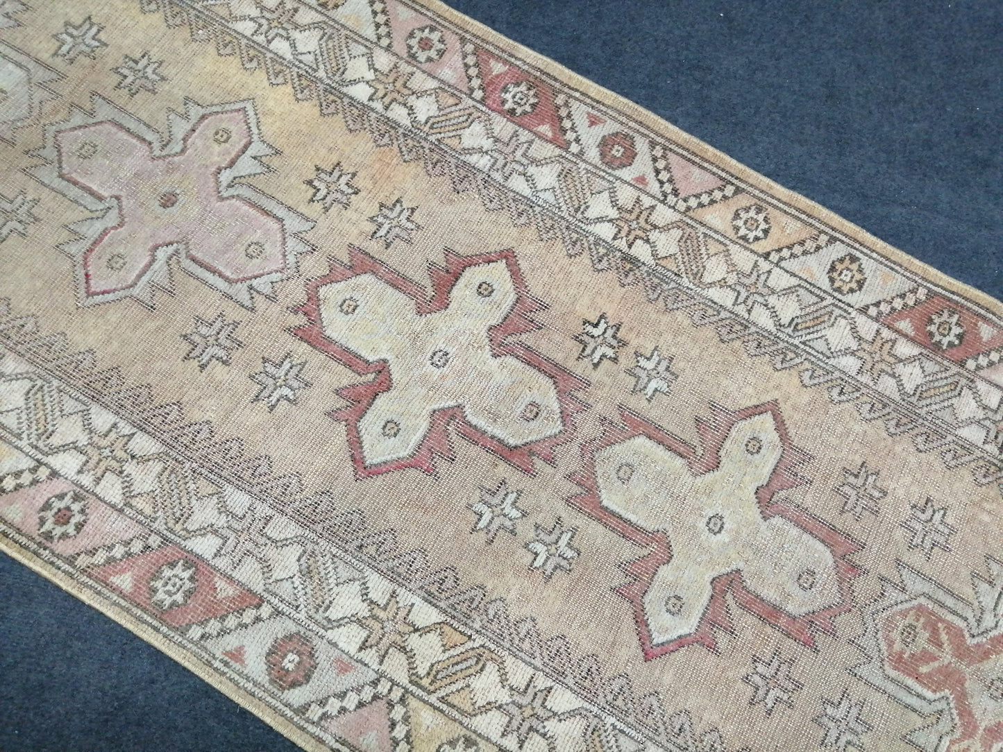 3x10 Muted Oushak Runner Rug Turkish Runner Rug Vintage Runner Rug Hallway Runner Rug Kitchen Runner Rug Wool Runner 2.10 x 10 Rug