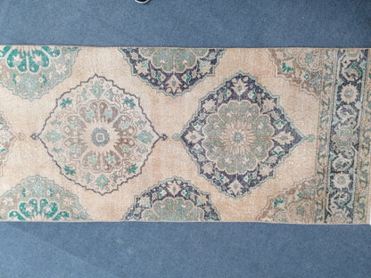 12'2x2'8 runner rug,kitchen runner,vintage runner rug,oushak runner rug