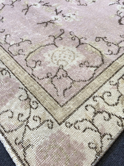 OUSHAK RUG TURKISH Oushak Rug Vintage Rug Vintage Runner Rug Wool Oushak Rug Hand Made Rugs Vintage Turkish Rug