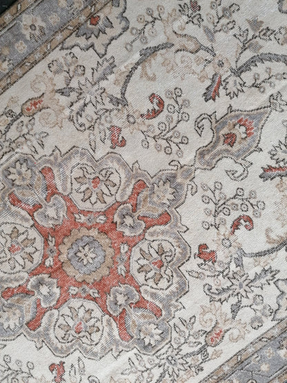 Faded oushak rug 10'3x6'3 large turkish rug, vintage rug, wool vintage oushak rug hand made rug